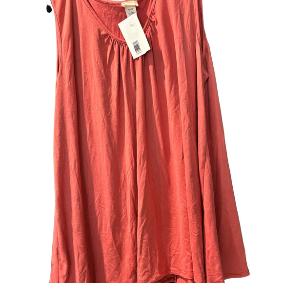 P & Rose Tops - NWT Relaxed Orange-ish Sleeveless Tank Top